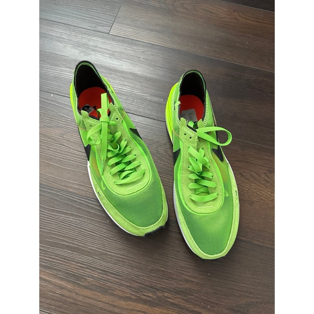 Nike Waffle One Electric Green Mens Sneakers Size 10
